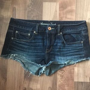 Dark Wash AEO Jean Shorts